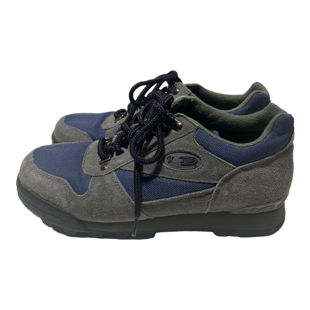 Vintage Vasque Womens Size 8 Hiking Boots Leather Low Brown Gray Shoes Outdoor